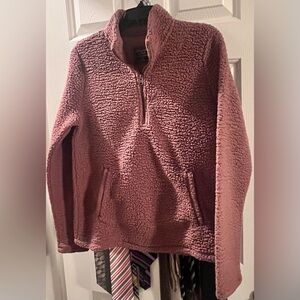 Abercrombie & Fitch Mauve Sherpa Hoodie